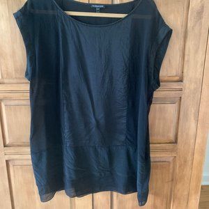 Eileen Fisher, Sleeveless Black Tunic, Size L